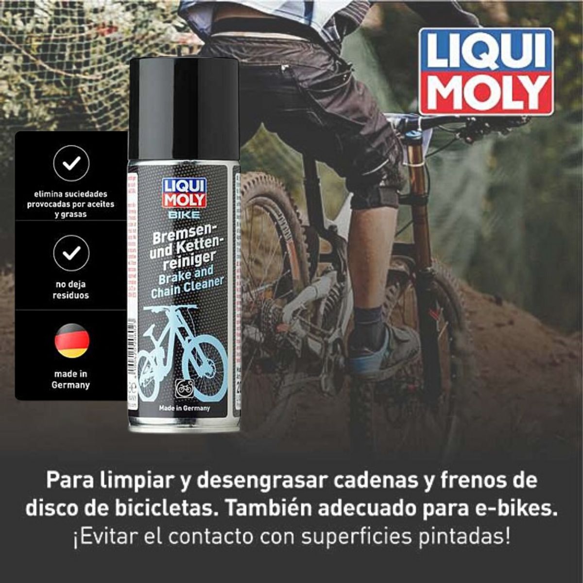 LIQUI MOLY - Kit Desengrasante + Lubricante de Cadena Bicicleta LiquiMoly