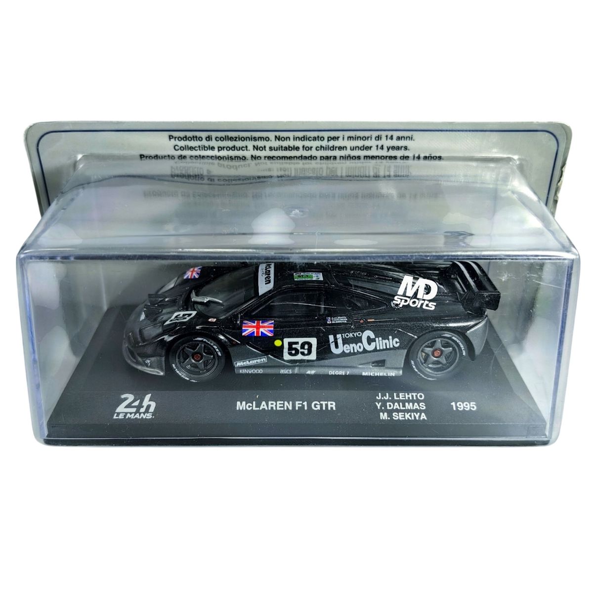 FORMULA 1 - Auto 24H LeMans Mclaren F1 GTR 1995 Caja Acrilica 1:43