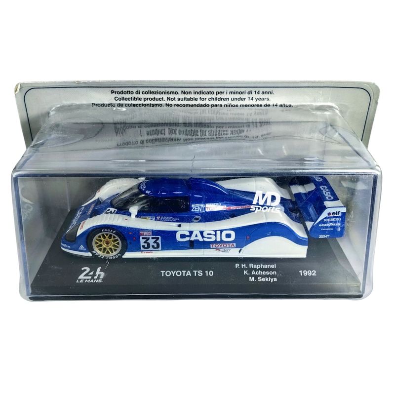 FORMULA 1 - Auto 24H LeMans Toyota TS10 1992 Caja Acrilica 1:43