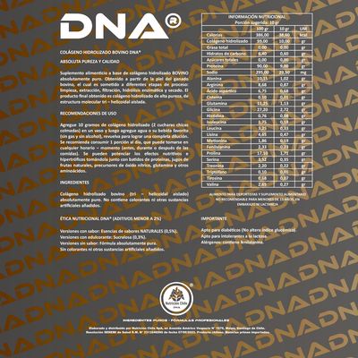 Imagen 2 del producto COLÁGENO BOVINO HIDROLIZADO PEPTÍDICO DNA® - POTE - 1KG