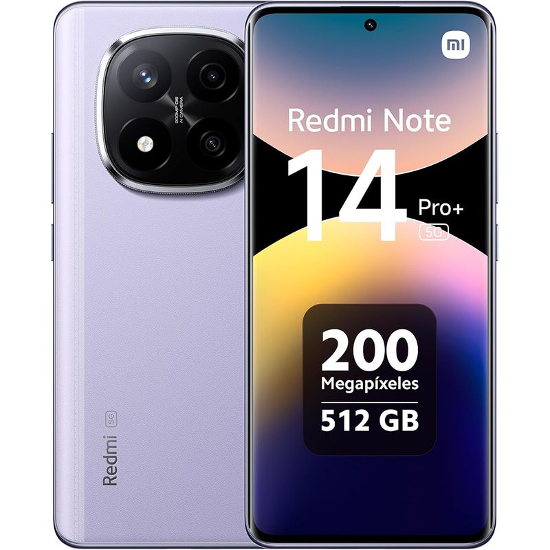XIAOMI - Xiaomi Redmi Note 14 Pro+ 5G 12GB 256GB Dual Sim Púrpura-24115RA8EG