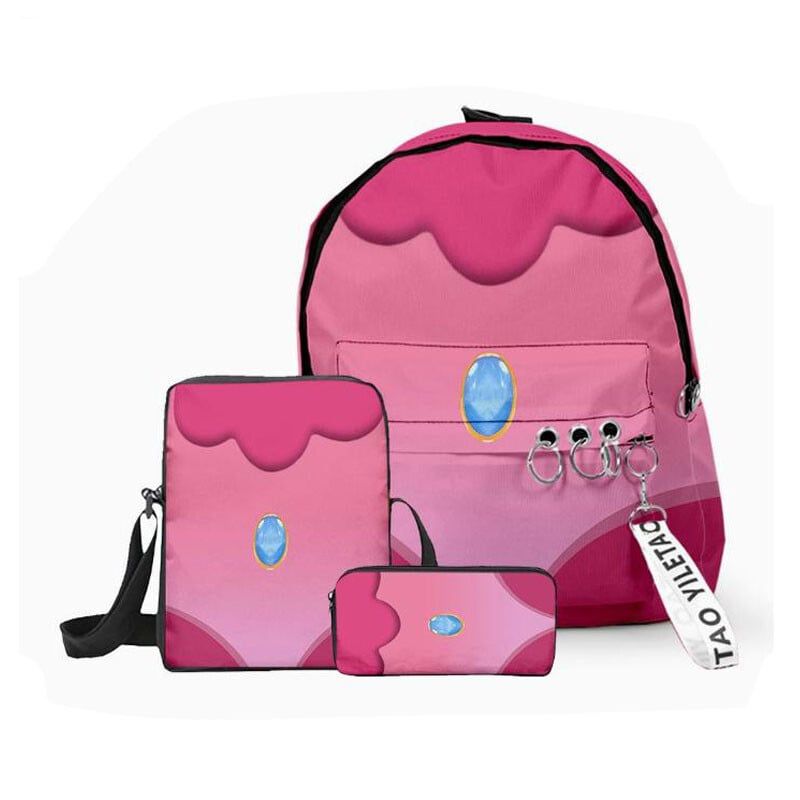 DANWEILE - Mochila para estudiantes de Super Mario- Juego de 3 piezas-1