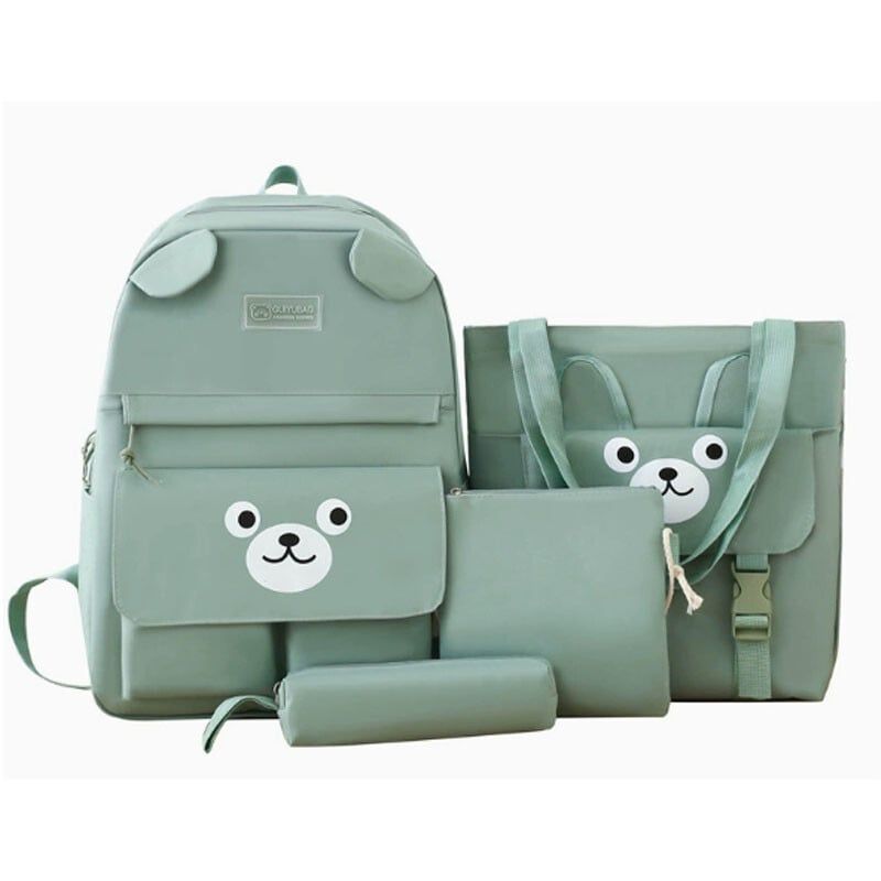 DANWEILE - Mochila informal animados para primaria y secundaria - Verde