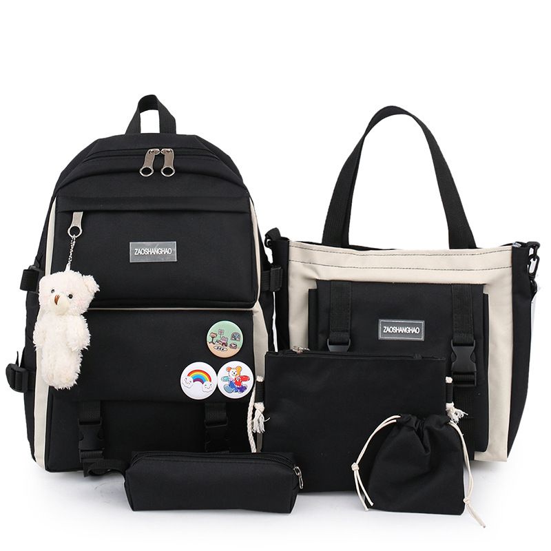 DANWEILE - Mochila gran capacidad para estudiantes- juego de 5 piezas