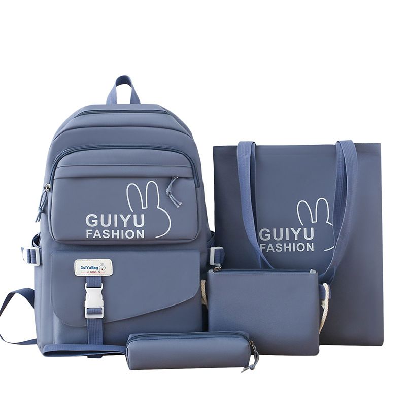 DANWEILE - 4 en 1 Infantil Mochila estudiante Escolar Lonchera Estuche