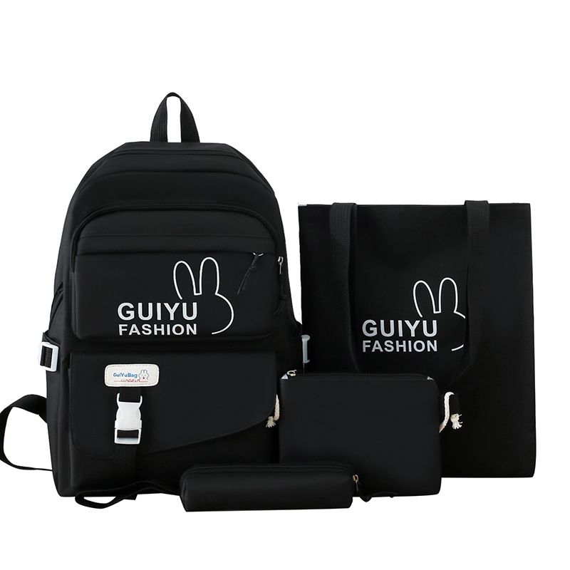 DANWEILE - 4 en 1 Infantil Mochila estudiante Escolar Lonchera Estuche