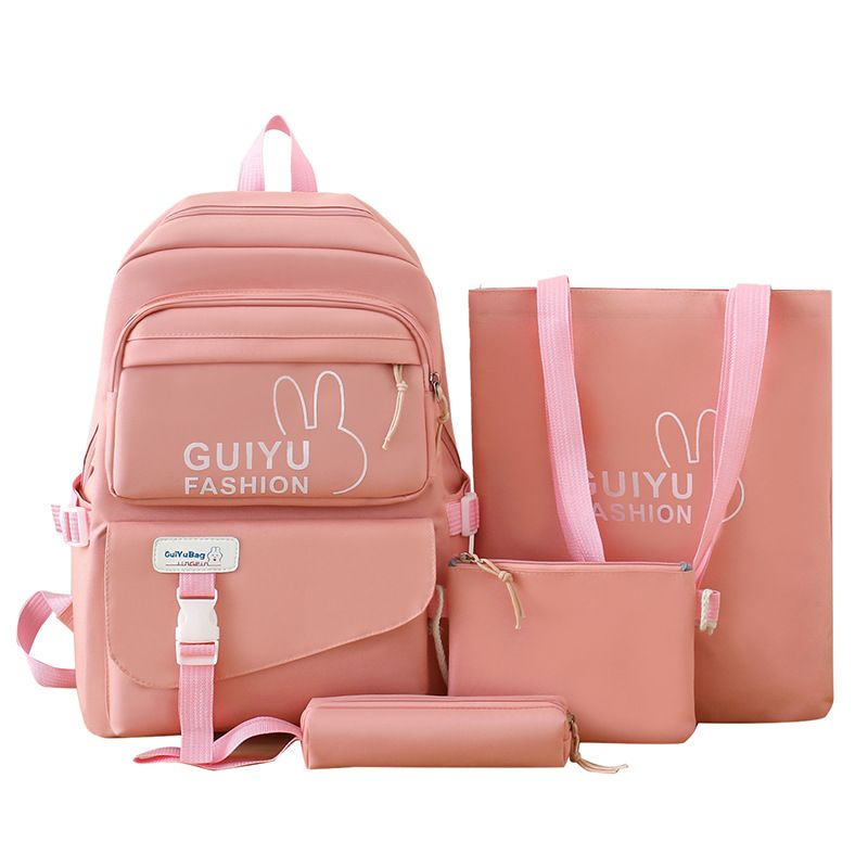 DANWEILE - 4 en 1 Infantil Mochila estudiante Escolar Lonchera Estuche