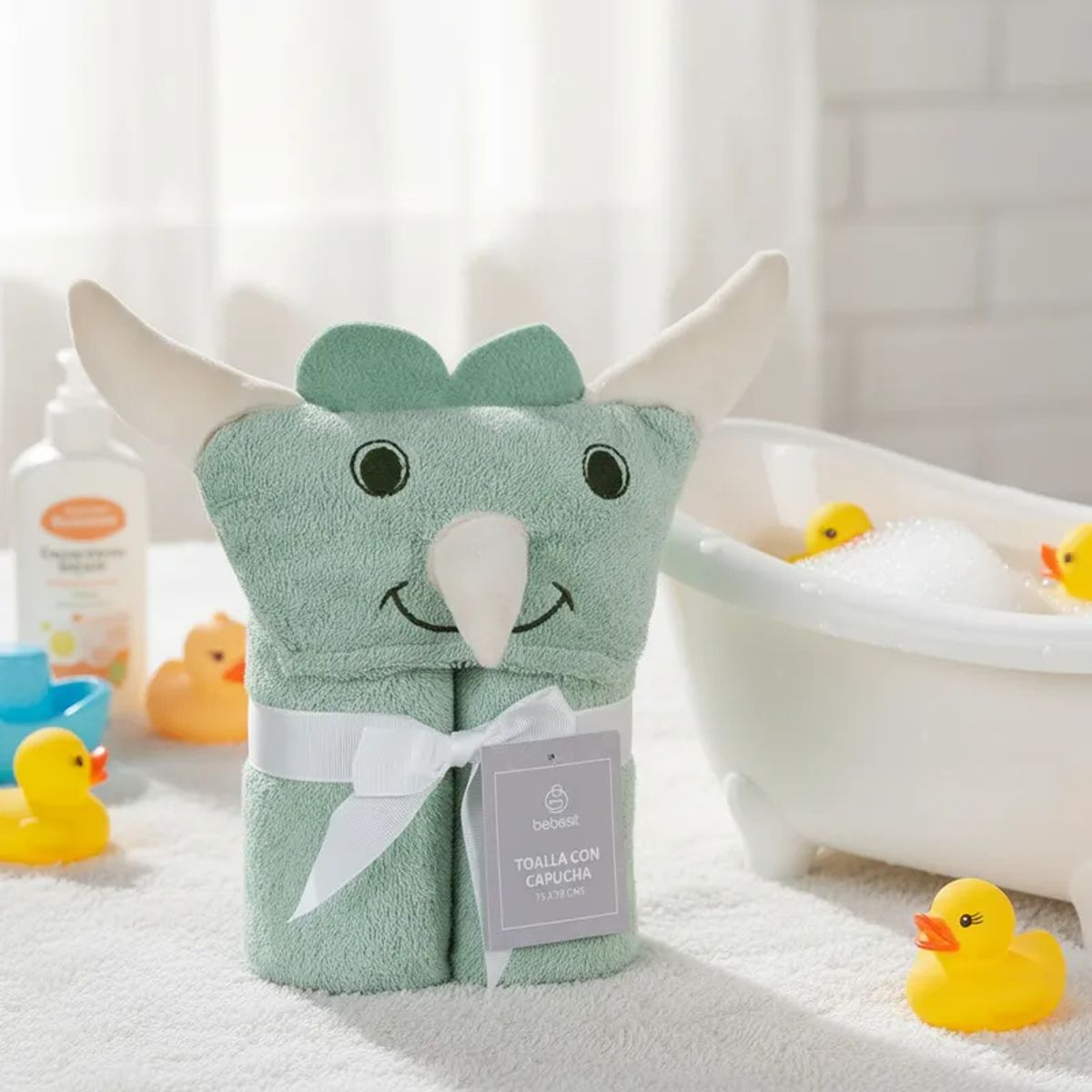 BEBESIT - Toalla Capucha Dinosaurio Bebesit