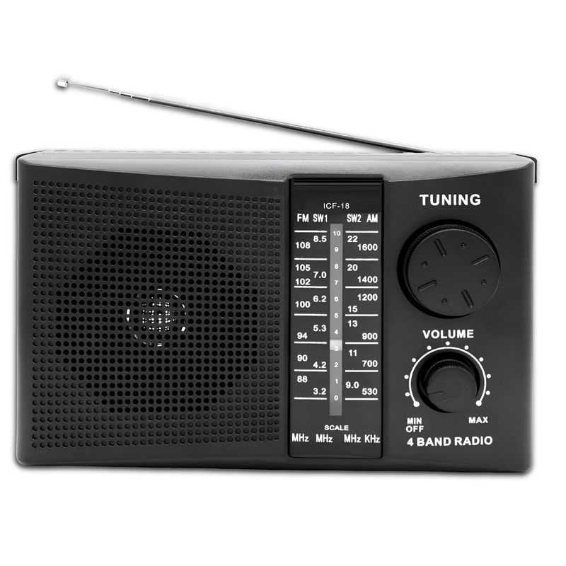 PHILCO - Radio AM  FM Multibandas Recargable a Pilas y Corriente 18R