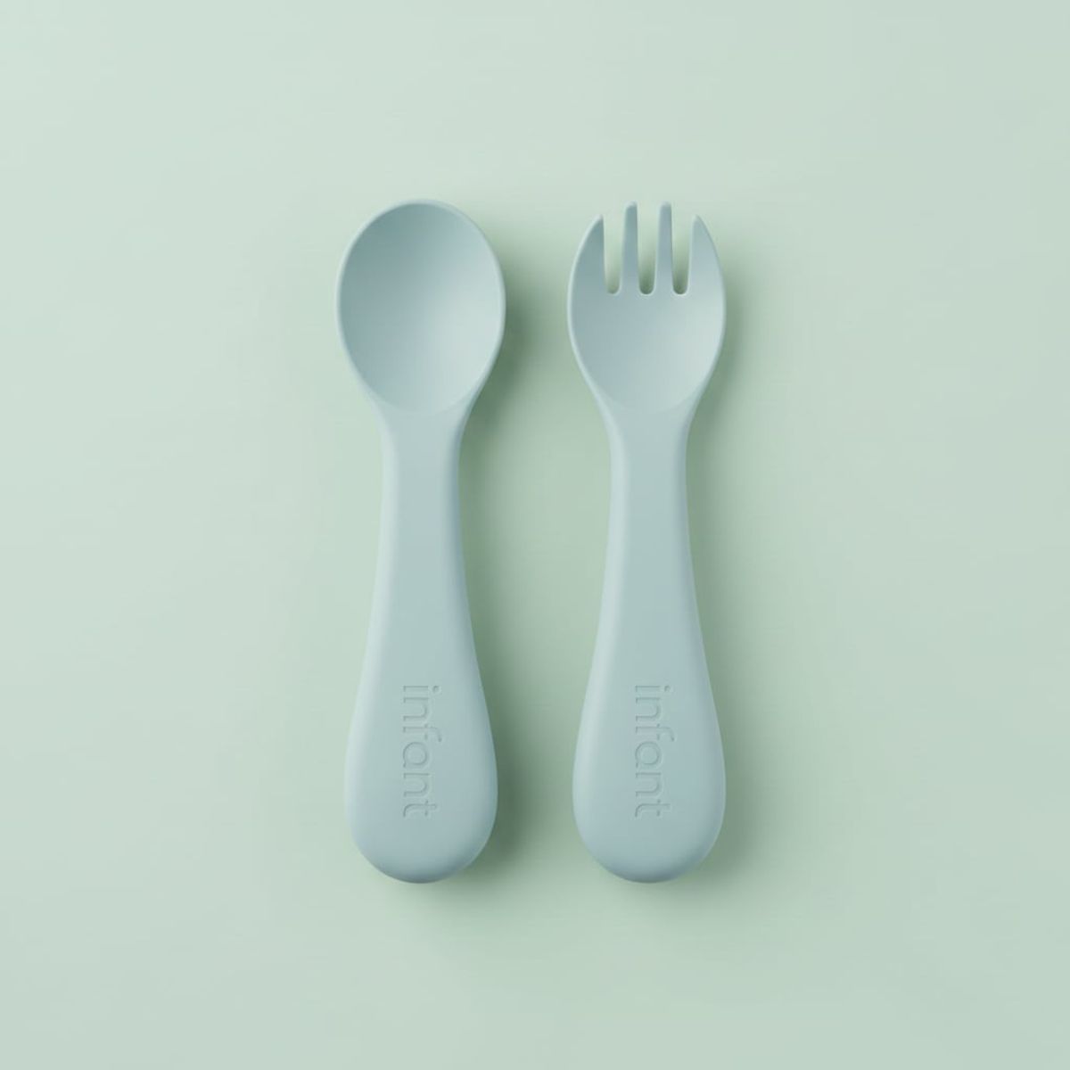 INFANTI - Set Cuchara y Tenedor INFANTI Azul