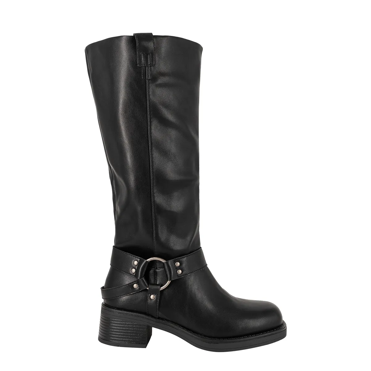 ALQUIMIA - Bota Larga Mujer Biker Negro Jessa Alquimia