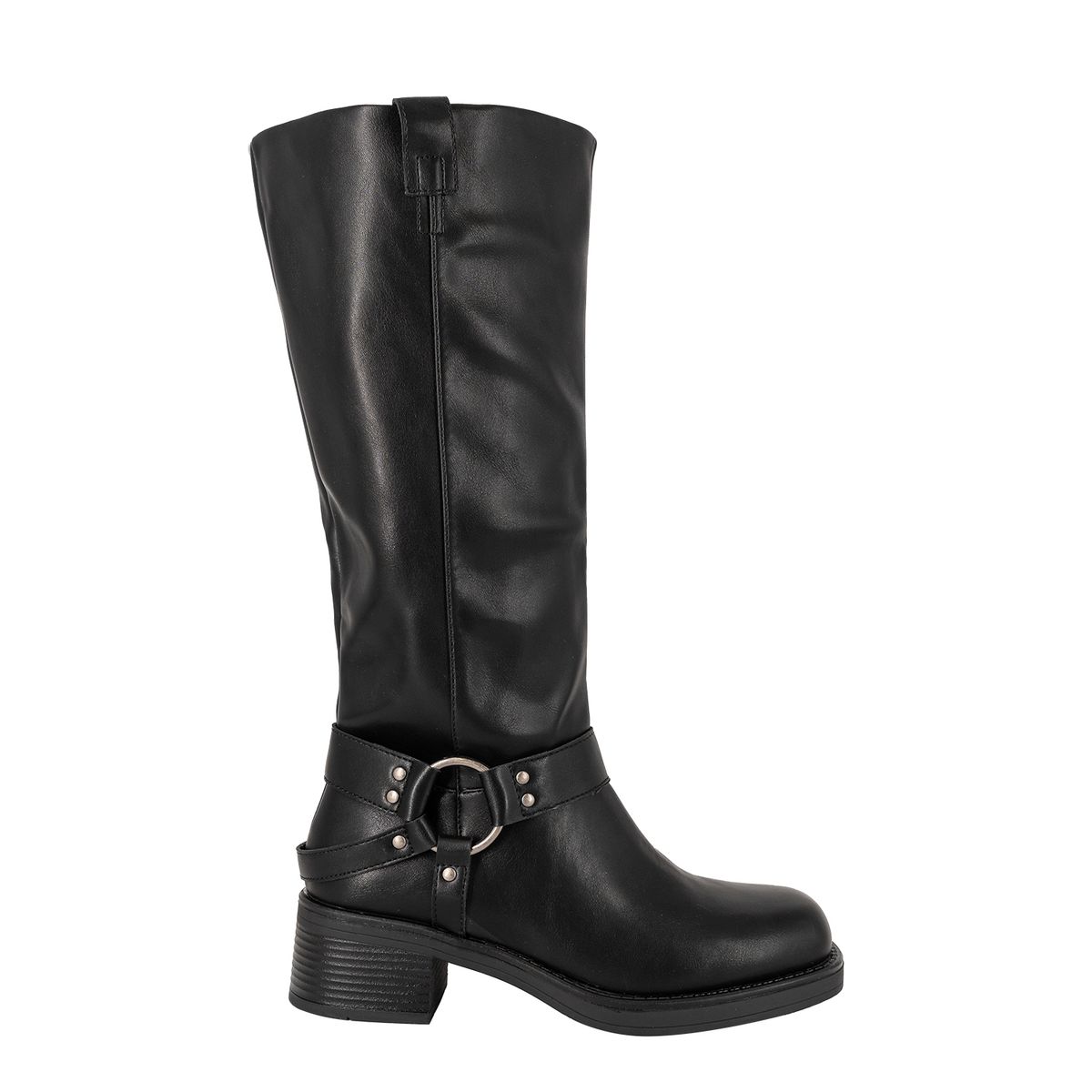 ALQUIMIA - Bota Larga Mujer Biker Negro Jessa Alquimia