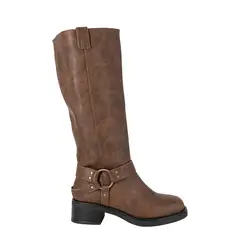 ALQUIMIA - Bota Larga Mujer Biker Café Jessa