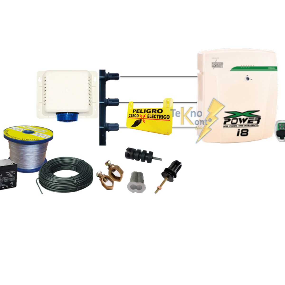 GENERICO - Kit de 30 Metros Plus Cerco Eléctrico Hagroy I8