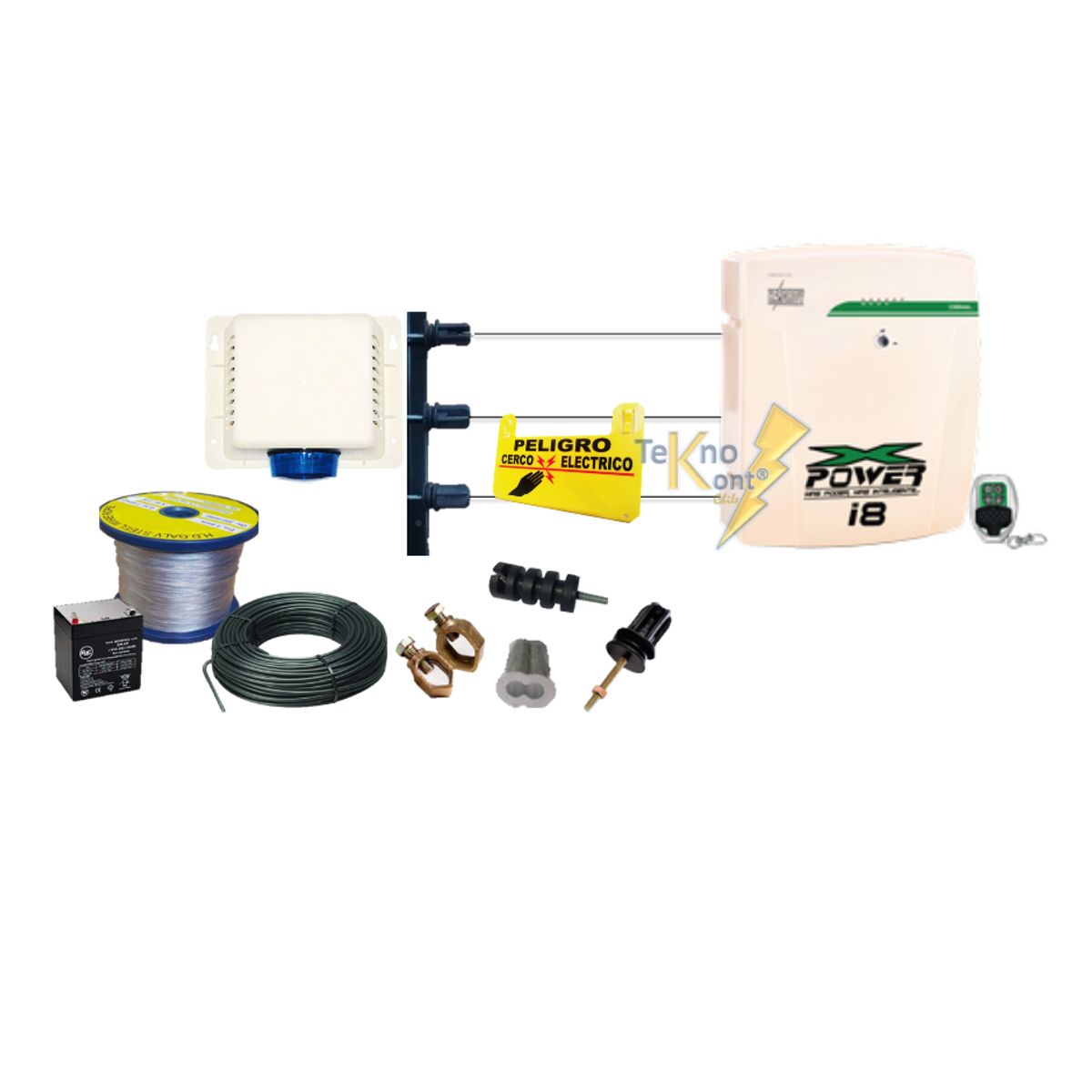 GENERICO - Kit de 30 Metros Plus Cerco Eléctrico Hagroy I8