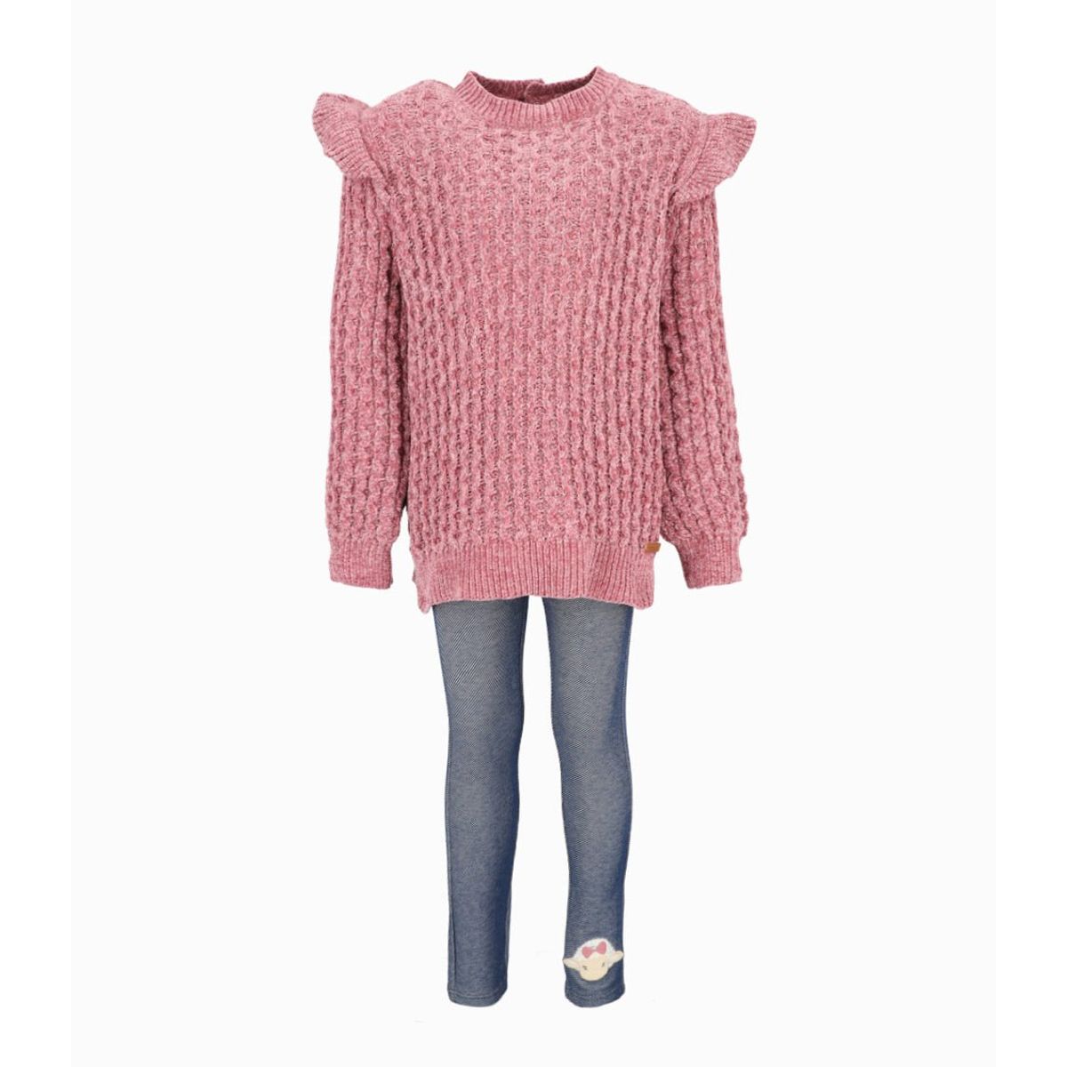 LIMONADA - Conjunto niña tejido burdeo Limonada