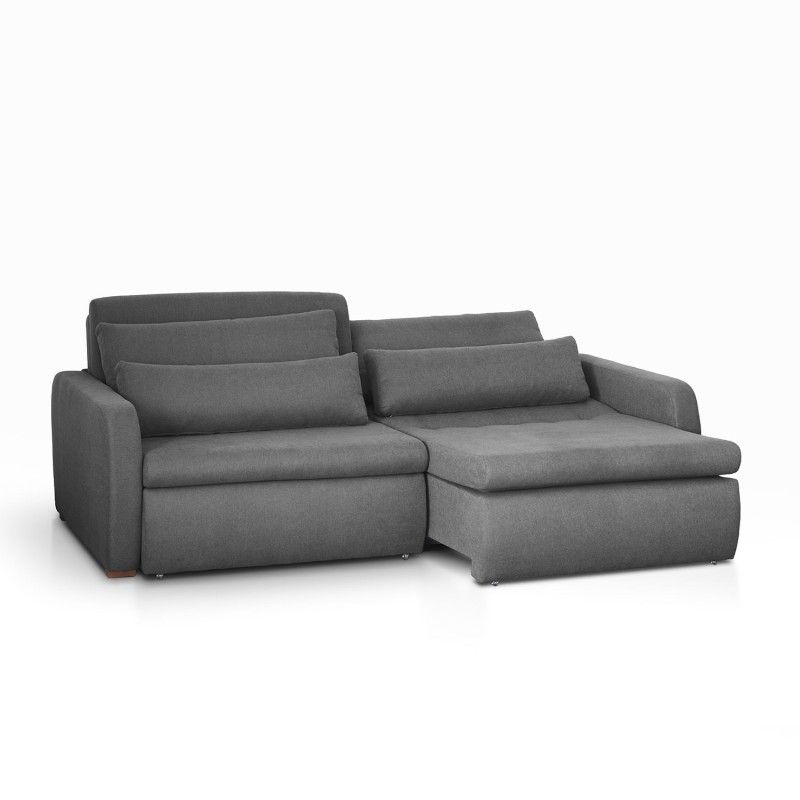RE DECORA - Sofá Cama 2 Cuerpos Zurich 208 cm Gris