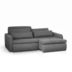 RE DECORA - Sofá Cama 2 Cuerpos Zurich 208 cm Gris