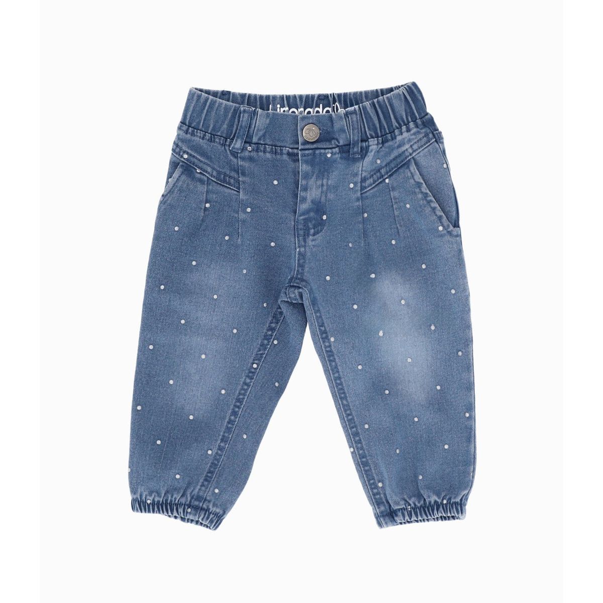 LIMONADA - Jeans bebés con puntos celeste Limonada