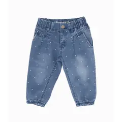 LIMONADA - Jeans bebés con puntos celeste