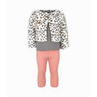 Conjunto bebés 3 piezas palo rosa