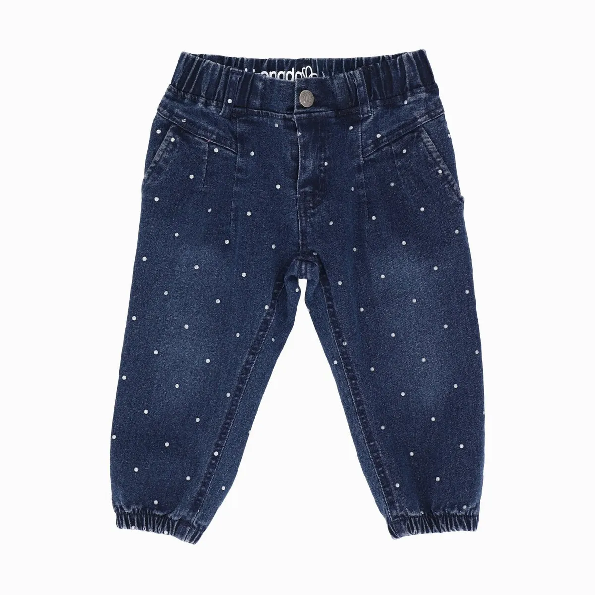 LIMONADA - Jeans bebés con puntos azul marino Limonada