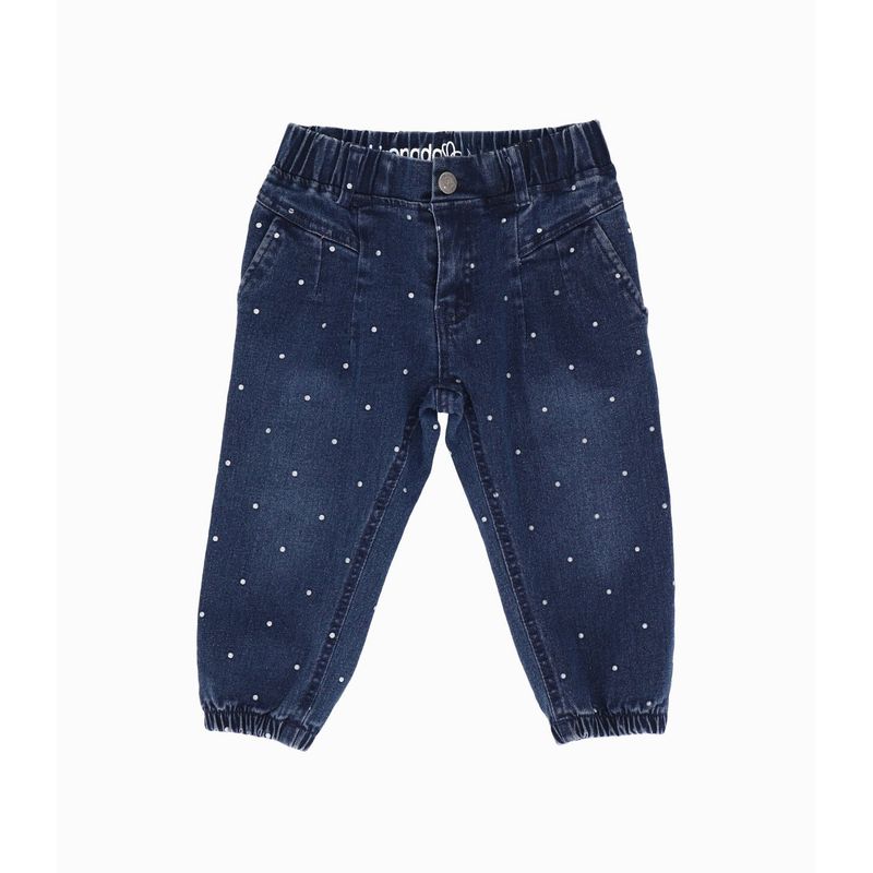 LIMONADA - Jeans bebés con puntos azul marino Limonada