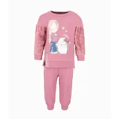 LIMONADA - Buzo bebés jogger burdeo