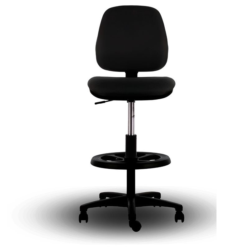 GENERICO - Silla de Cajero con Apoya Pies Rudy - Cod - CA520