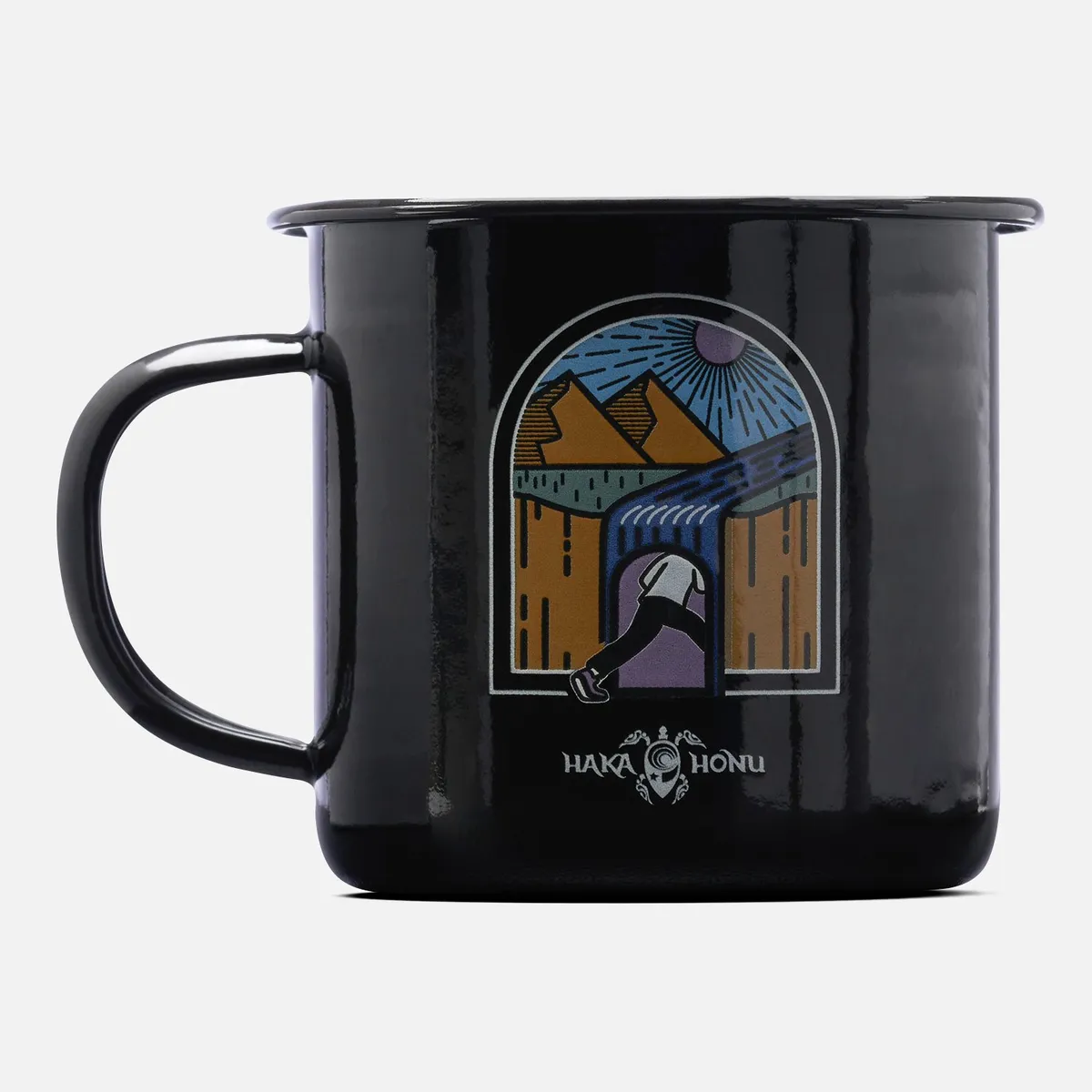 HAKA HONU - Tazón Acampao Negro Haka Honu