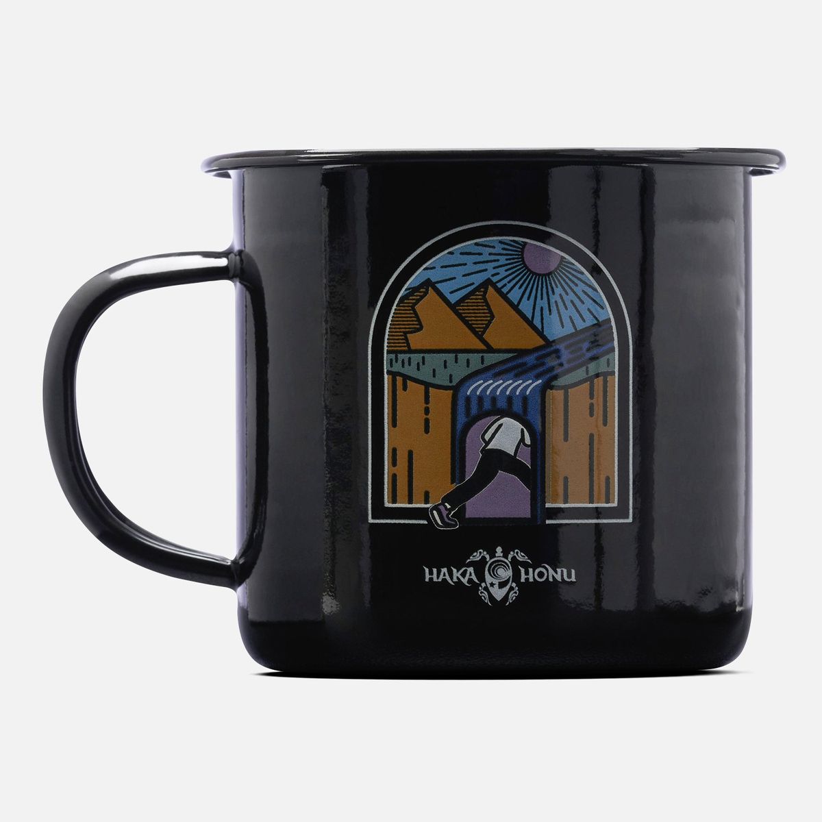 HAKA HONU - Tazón Acampao Negro Haka Honu