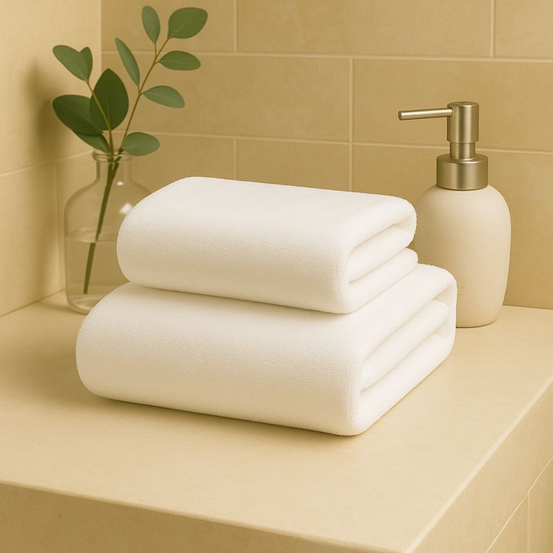 COSAS CASA - Toalla Blanca Microfibra 100x140