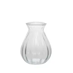 SOHOGAR - Florero de vidrio transparente 14 cm