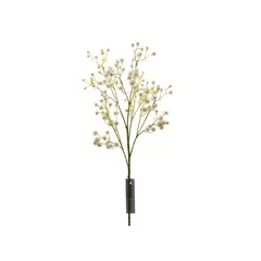 VADELL - Flores blancas artificiales, rama decorativa de 67 cm
