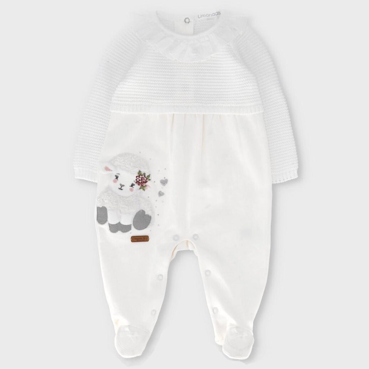 LIMONADA - Enterito recién nacida tejido blanco Limonada