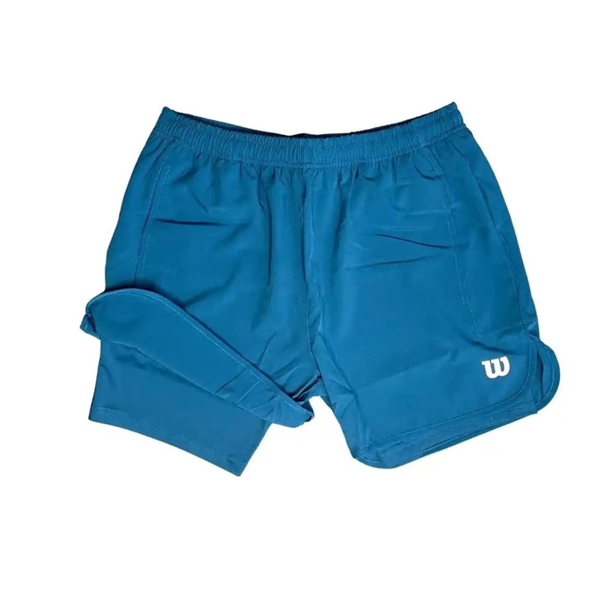 WILSON - Short Wilson Flex Azul Con Calza Tenis Padel
