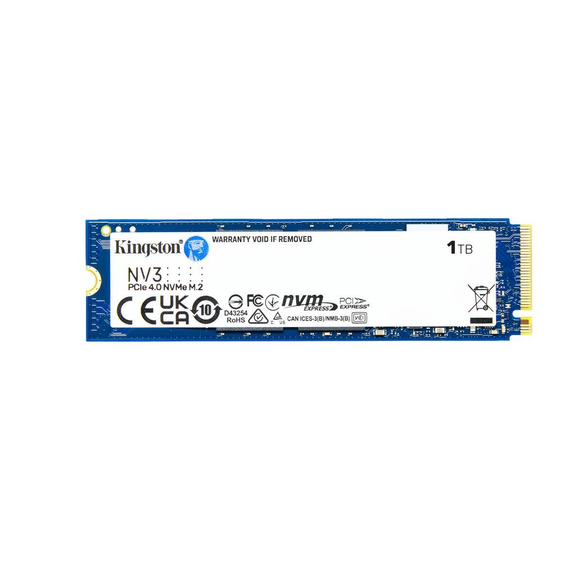 KINGSTON - Unidad SSD Kingston NV3, 1TB, M.2 2280, NVMe PCIe 4.0 x4