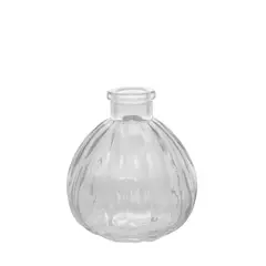 HOME ESSENTIALS - Florero de vidrio transparente 9 cm