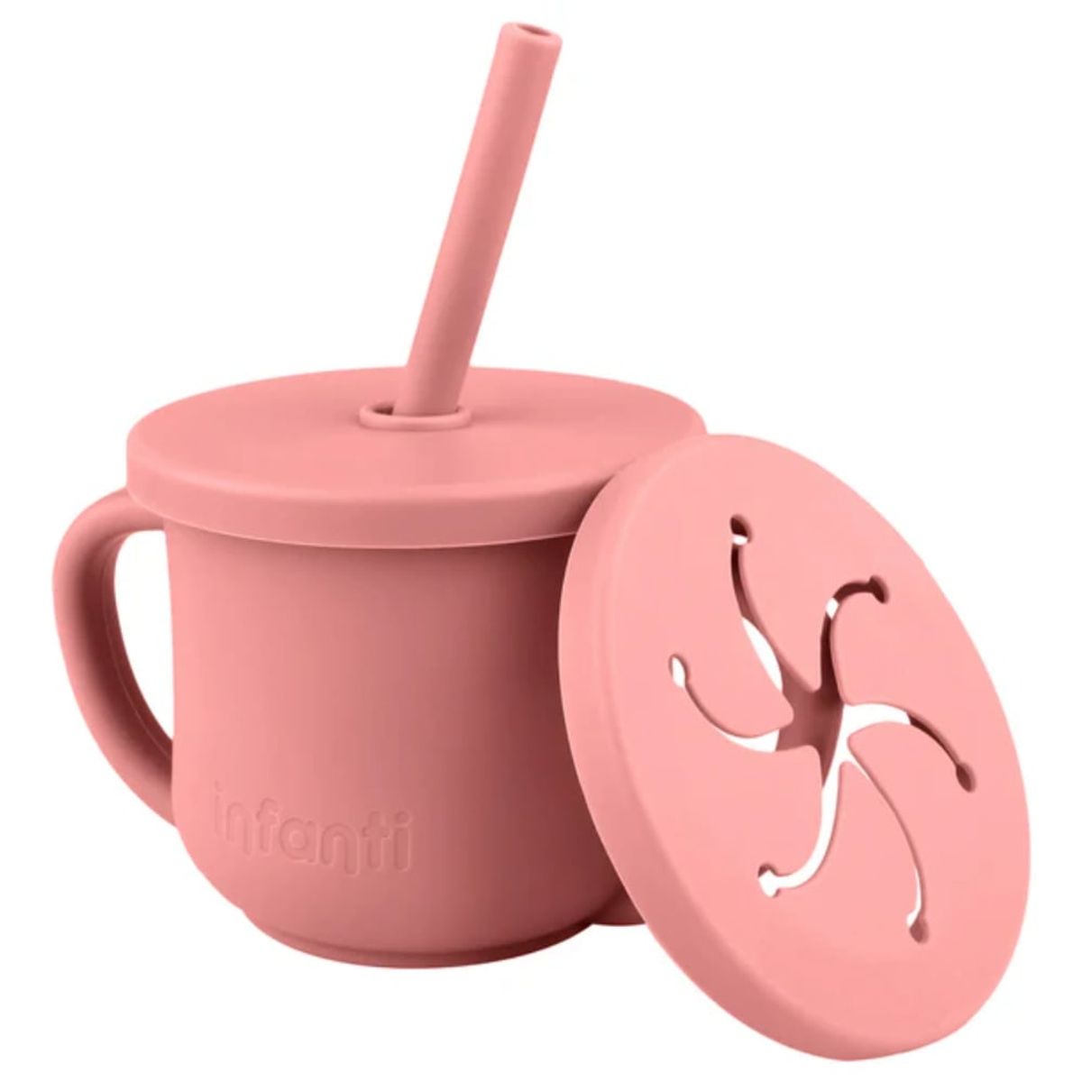 INFANTI - Vaso 2 En 1 con Asas INFANTI Rojo