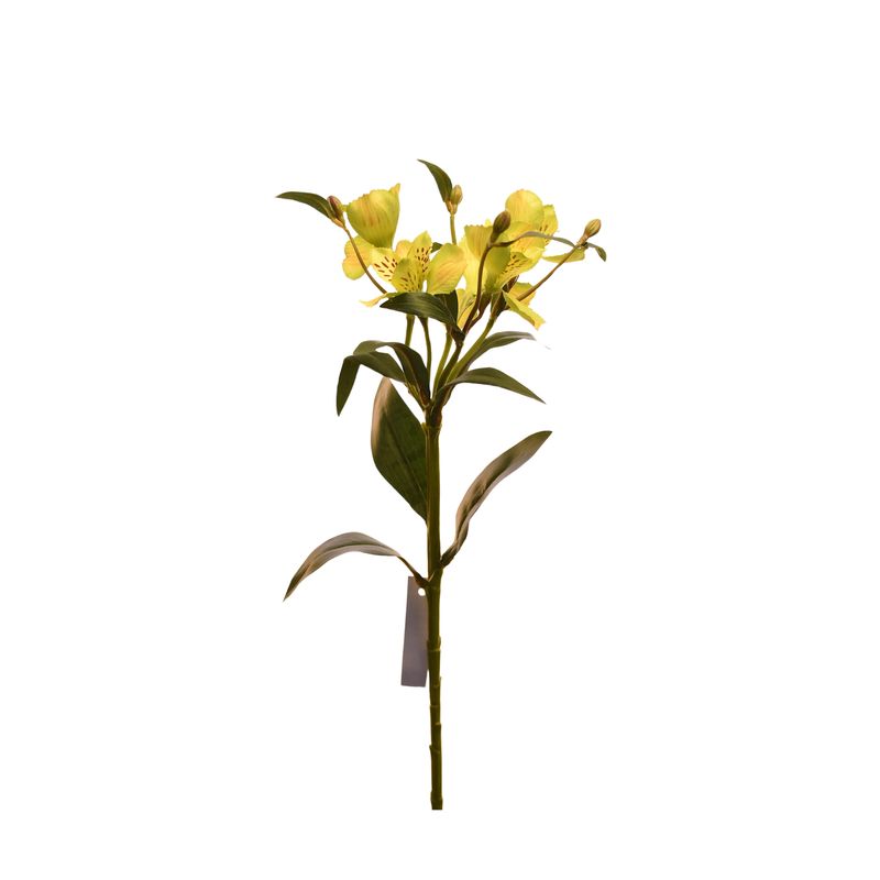 VADELL - Flores de Astromelia artificial color verde de 61 cm