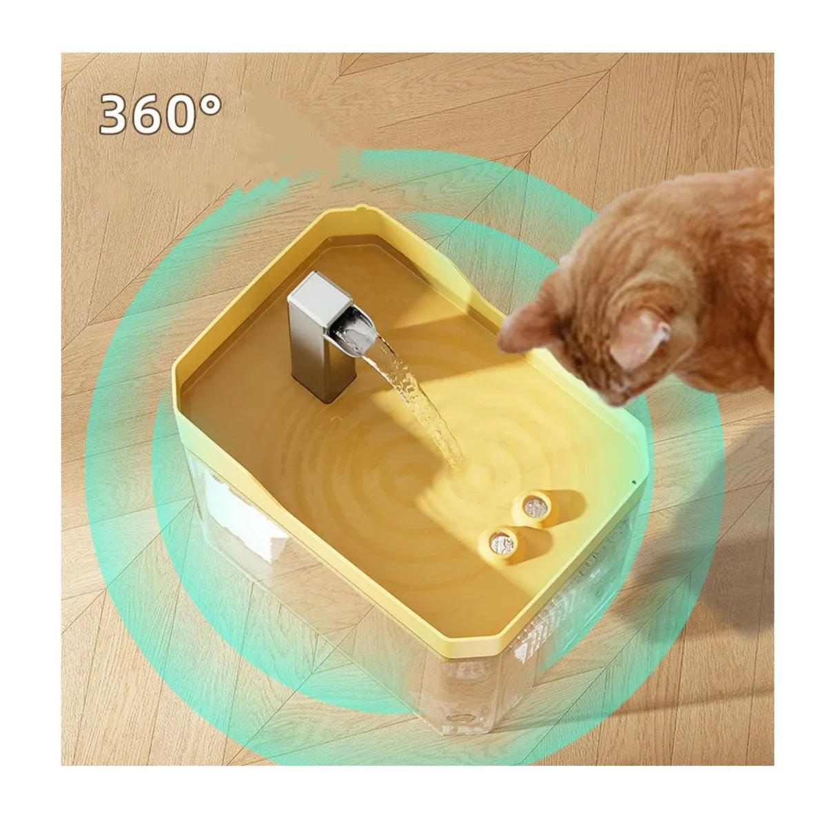 BABYLUNA - Bebedero Fuente para Mascotas Agua filtrada Gris