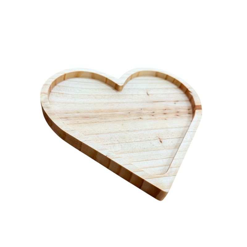 GENERICO - Tabla De Picoteo, Picadillo O Cocktail  Modelo CORAZON 22X22X2