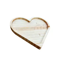 GENERICO - Tabla De Picoteo, Picadillo O Cocktail Modelo CORAZON 22X22X2