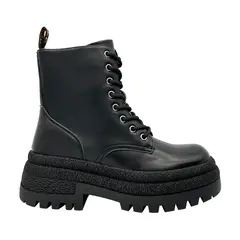 DINASTELLA - Botín negro urbano con cierre y cordones Danicolle