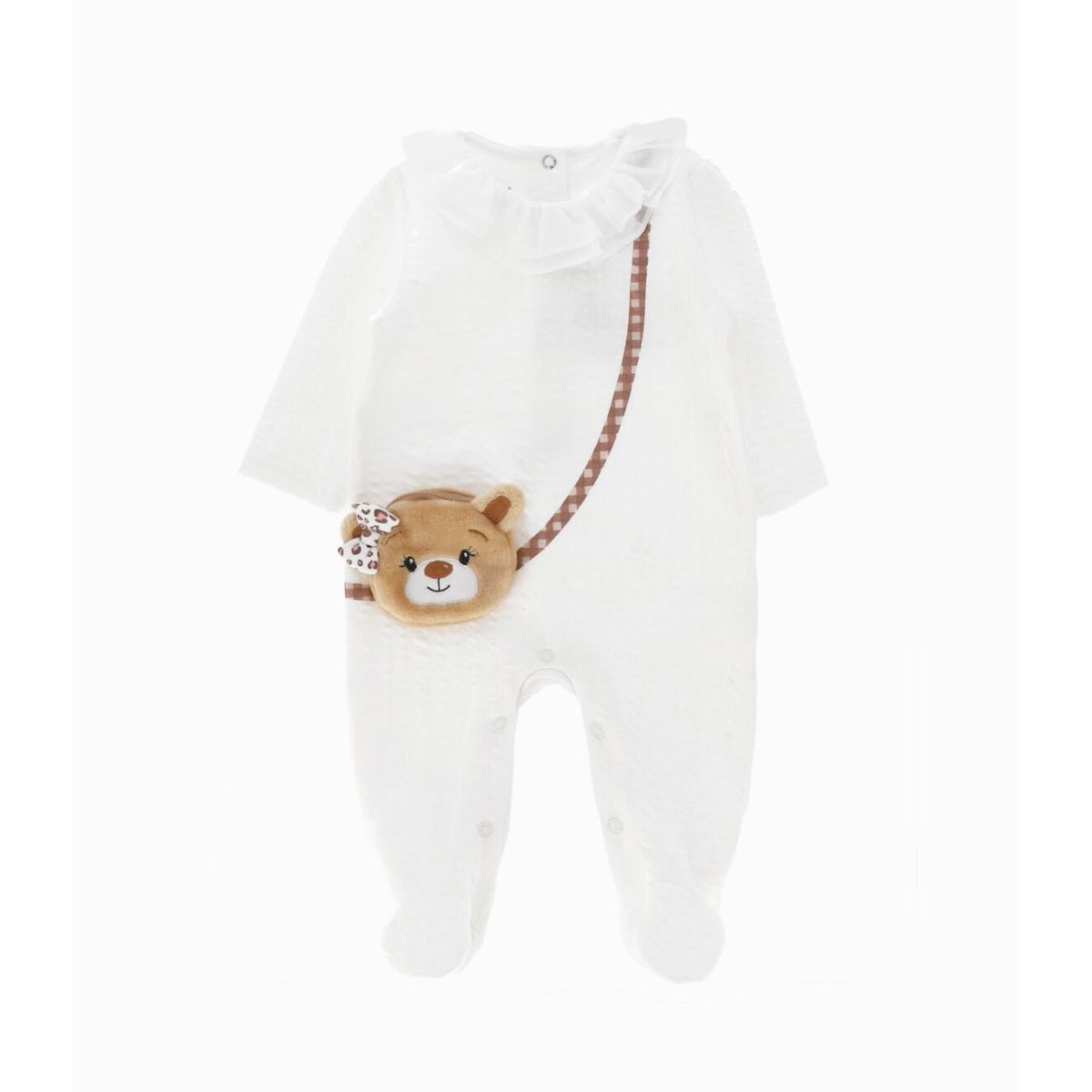 LIMONADA - Enterito recién nacida trenzado blanco Limonada