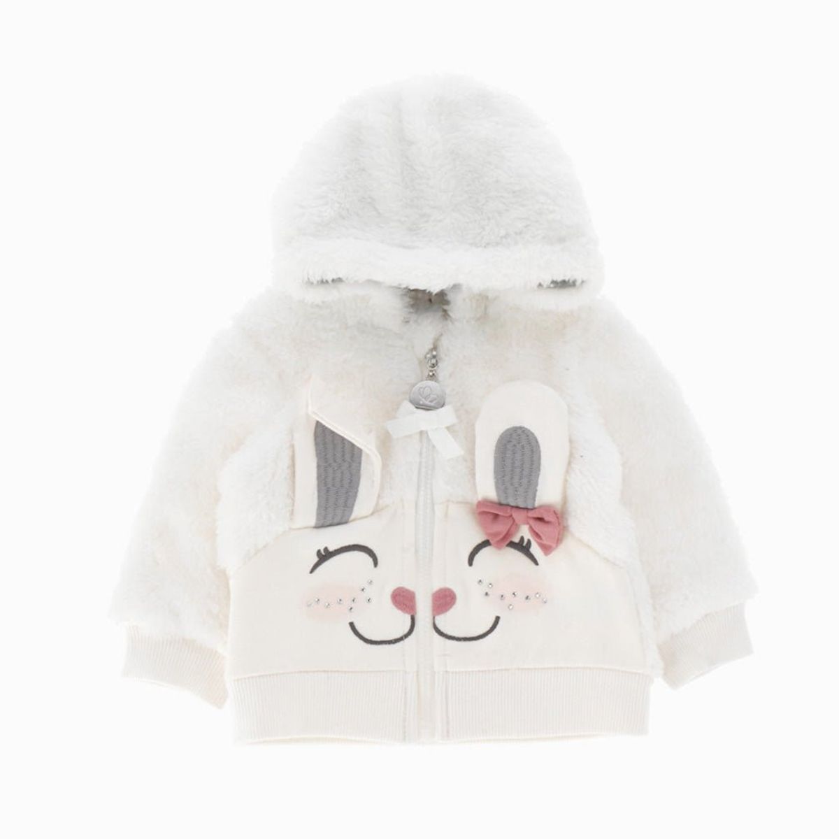 LIMONADA - Conjunto buzo recién nacida de conejo gris Limonada