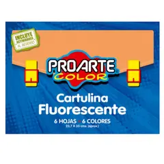 PROARTE - Carpeta Cartulina Fluorescente