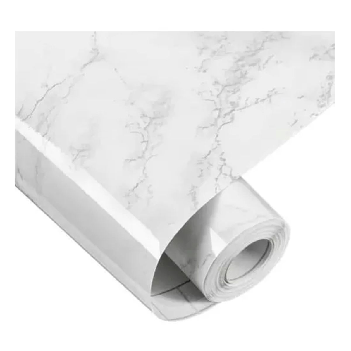 GENERICO - Papel Tapiz Autoadhesivo Blanco Mármol Para Pared