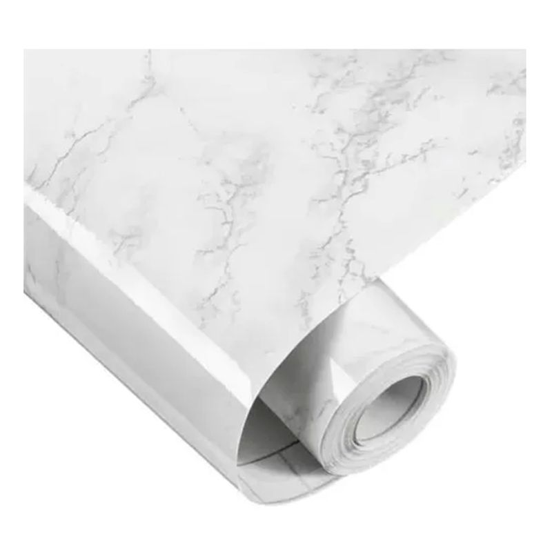 GENERICO - Papel Tapiz Autoadhesivo Mármol Para Pared Blanco