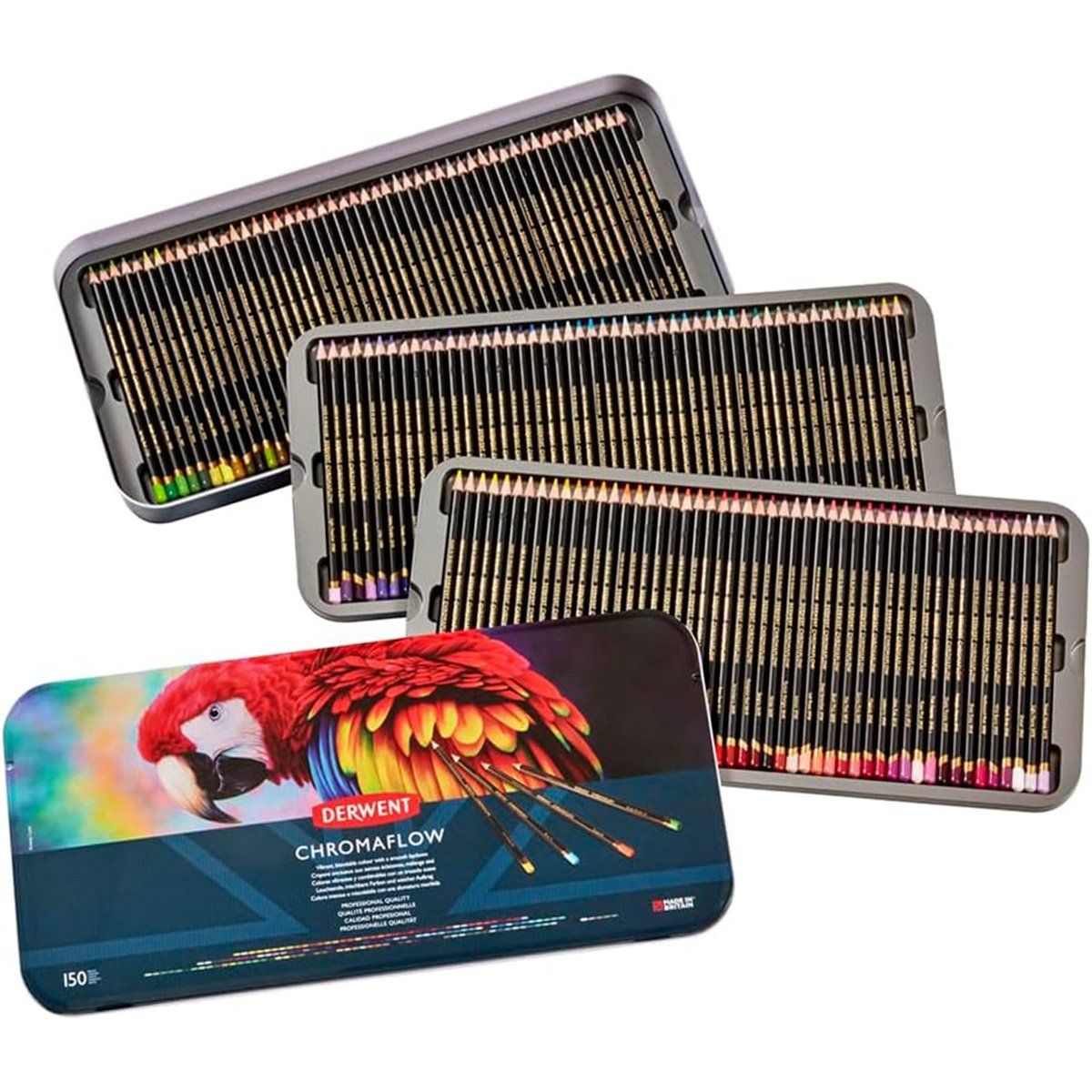 DERWENT - Set 150 Lápices de Colores Derwent Chromaflow